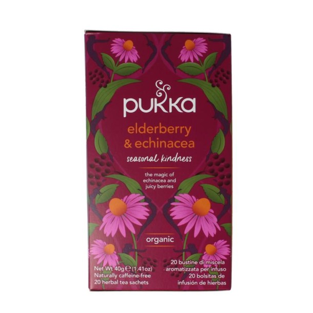 Pukka Elderberry & echinacea bio (20 Zakjes)