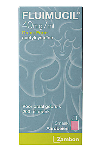 Flui­mu­cil Hoest­drank ace­tyl­cy­s­tei­ne 40 mg / 200 ml
