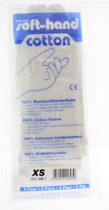 Softhand Verbandhandschoen soft cotton XS (5 Paar)