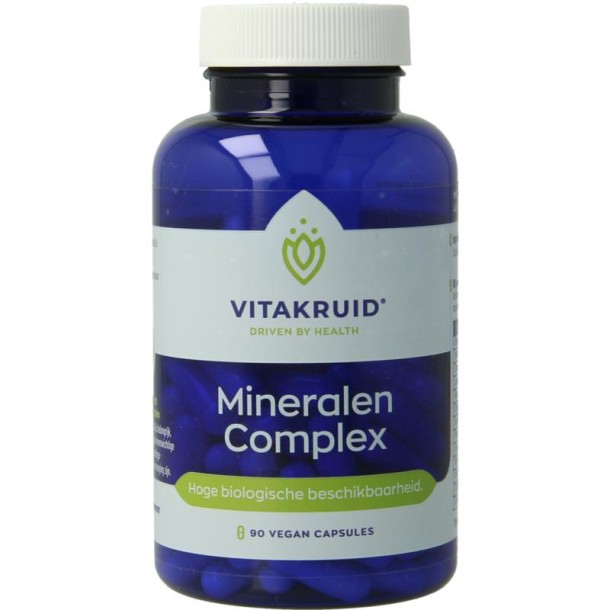 Vitakruid Mineralen Complex met 12 verschillende mineralen (90 Vegetarische capsules)