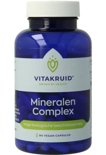 Vitakruid Mineralen Complex met 12 verschillende mineralen (90 Vegetarische capsules)
