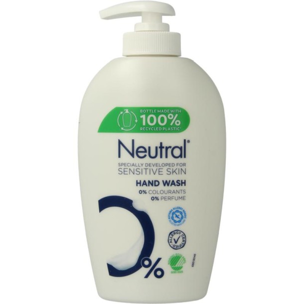 Neutral Handwash washgel vloeibaar (250 Milliliter)