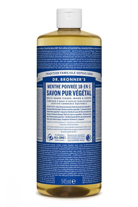 Dr Bronners Liquid soap pepermunt (945 Milliliter)