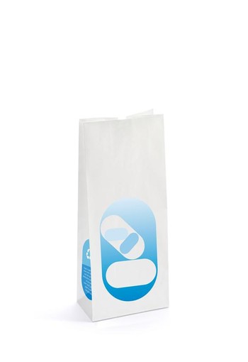 Brocacef Zak blokbodem 60 gram 80 x 50 x 220 met duimgat (1000 Stuks)