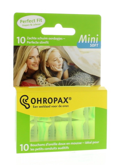 Ohropax Soft geluid mini (10 Stuks)
