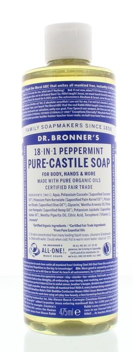 Dr Bronners Liquid soap peppermint (475 Milliliter)