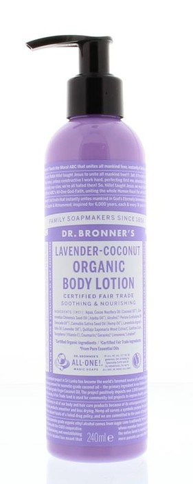 Dr Bronners Bodylotion lavendel/kokos (240 Milliliter)