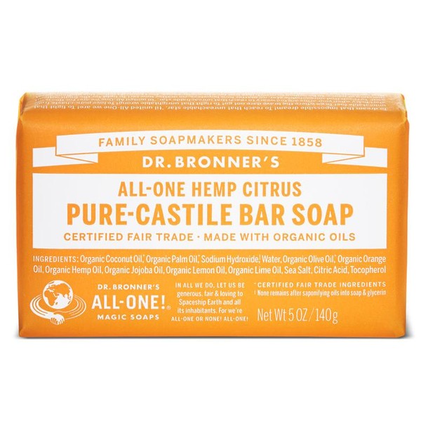 Dr Bronners Barsoap citrus & orange (140 Gram)