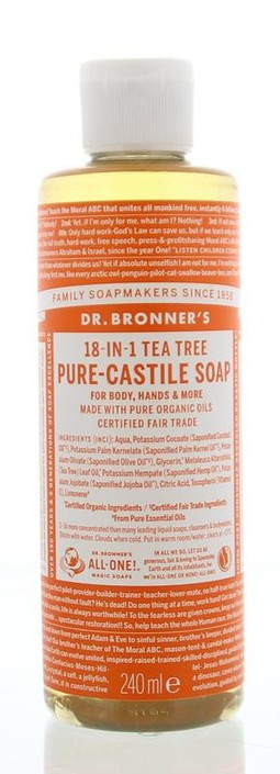 Dr Bronners Liquid soap tea tree (240 Milliliter)