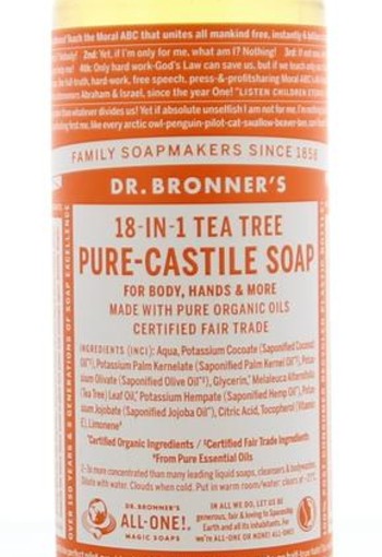 Dr Bronners Liquid soap tea tree (240 Milliliter)