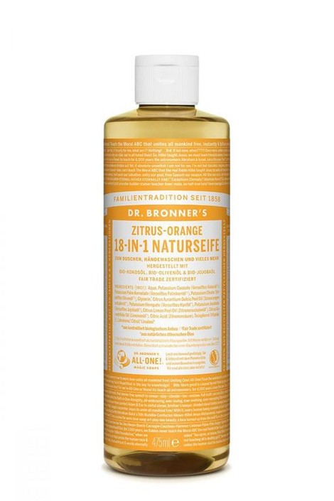 Dr Bronners Liquid soap citrus/orange (475 Milliliter)