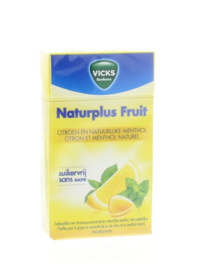 Vicks Citroen menthol suikervrij (40 Gram)