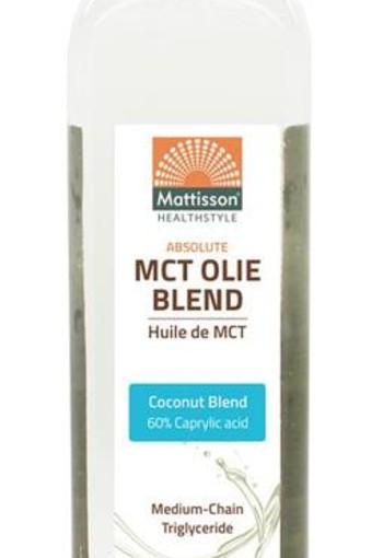 Mattisson MCT olie coconut blend 60% caprylic acid (500 Milliliter)