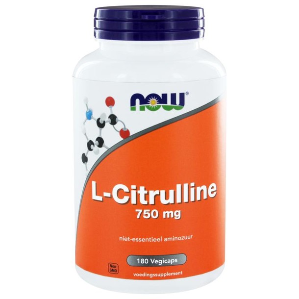 NOW L-Citrulline 750 mg (180 Vegetarische capsules)
