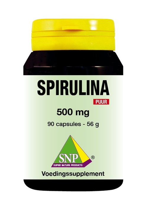 SNP Spirulina 500mg puur (90 Vegetarische capsules)