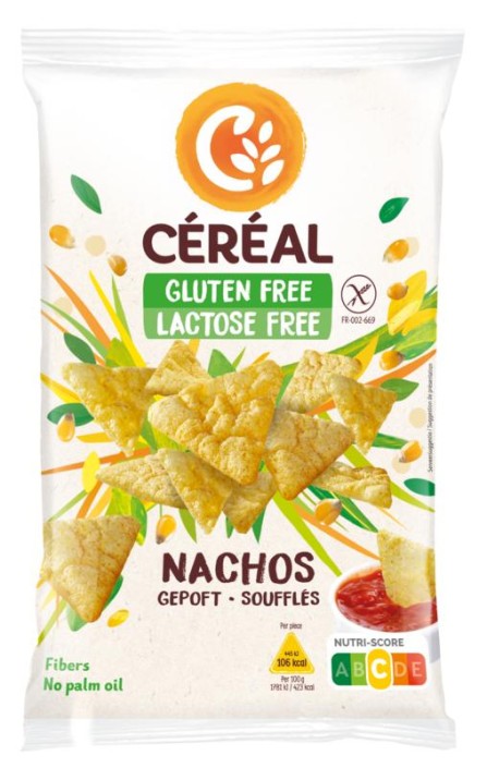 Cereal Nachos gepoft glutenvrij (85 Gram)