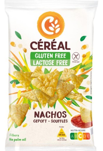 Cereal Nachos gepoft glutenvrij (85 Gram)