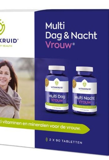 Vitakruid Multi dag & nacht vrouw 2 x 90 tabletten (180 Tabletten)