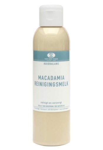 Van der Pigge Huidbalans reinigingsmelk macadamia (150 Milliliter)