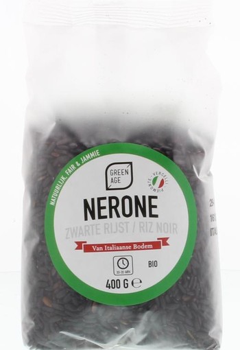 Greenage Zwarte rijst bio (400 Gram)
