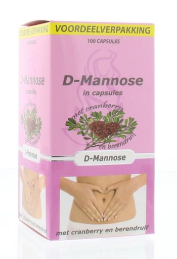 Beautylin D-Mannose combi berendruif cranberry (100 Capsules)