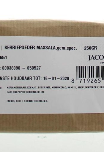 Jacob Hooy Kerriepoeder massala (250 Gram)