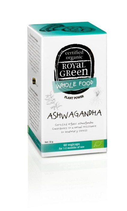 Royal Green Ashwagandha bio (60 Vegetarische capsules)