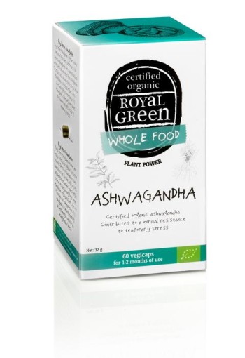 Royal Green Ashwagandha bio (60 Vegetarische capsules)