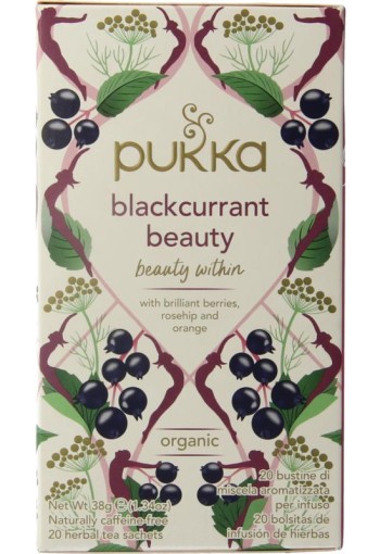 Pukka Blackcurrant beauty bio (20 Zakjes)