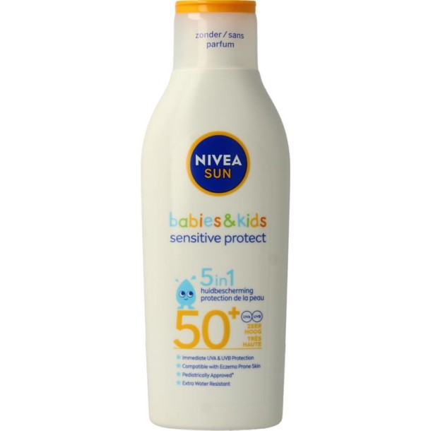 Nivea Sun protect & sensitive child sunmilk SPF50+ 200 Milliliter