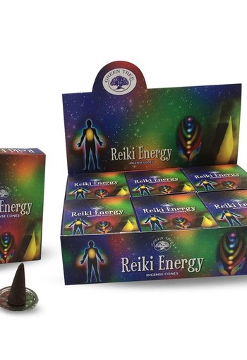 Green Tree Kegelwierook reiki energy (10 Stuks)