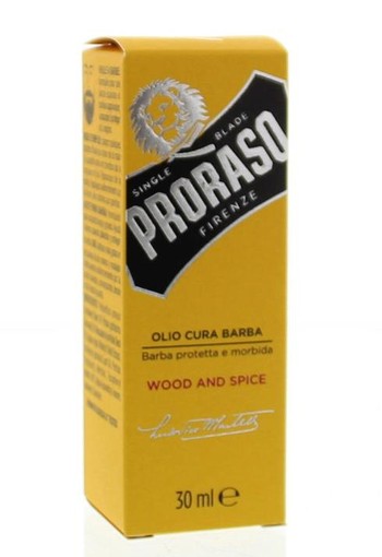 Proraso Baard olie wood & spices (30 Milliliter)