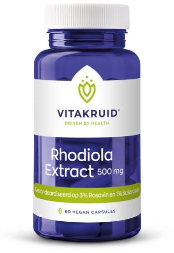 Vitakruid Rhodiola extract 500 mg (60 Vegetarische capsules)