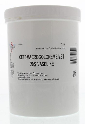 Fagron Cetomacrogol creme 20% vaseline (1 Kilogram)
