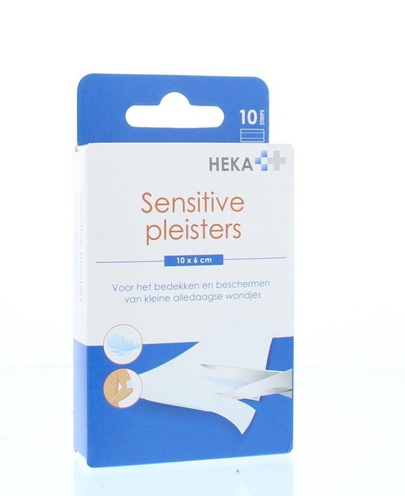 Heka Klein Wondpleister sensitive 10 x 6cm (10 Stuks)