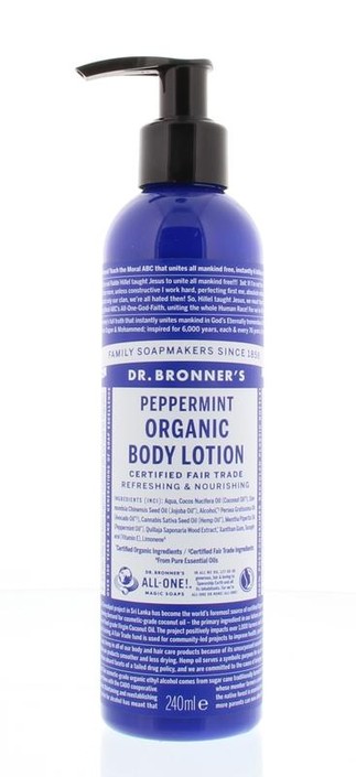 Dr Bronners Bodylotion pepermunt (240 Milliliter)