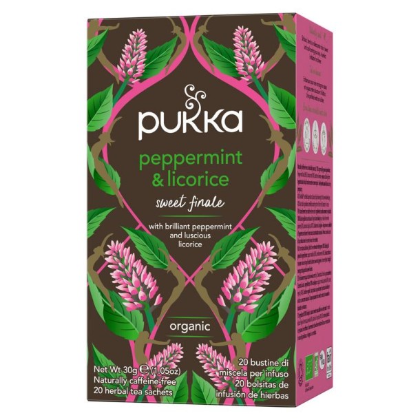 Pukka Peppermint & licorice herb bio (20 Zakjes)