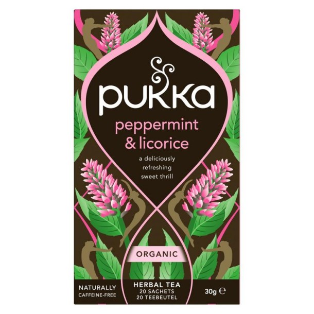 Pukka Peppermint & licorice herb bio (20 Zakjes)