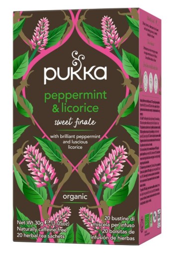 Pukka Org. Teas Peppermint & licorice herb bio (20 Zakjes)