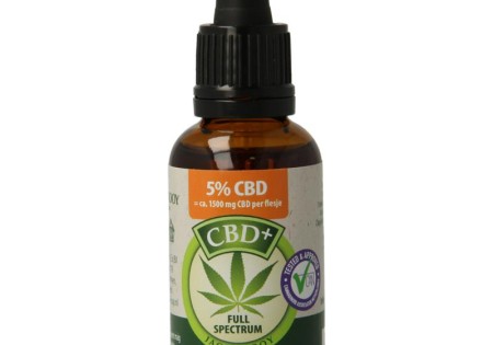 Jacob Hooy CBD plus olie 5% 30 Milliliter