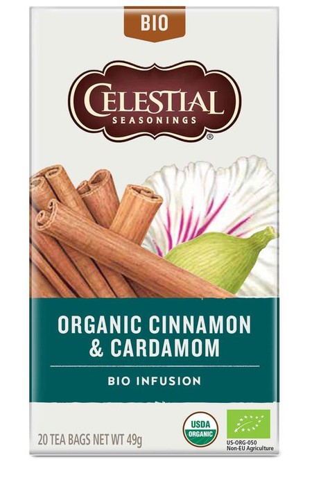Celestial Season Organic cinnamon & cardamom bio (20 Zakjes)