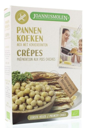 Joannusmolen Pannenkoeken mix met kikkererwt bio (300 Gram)