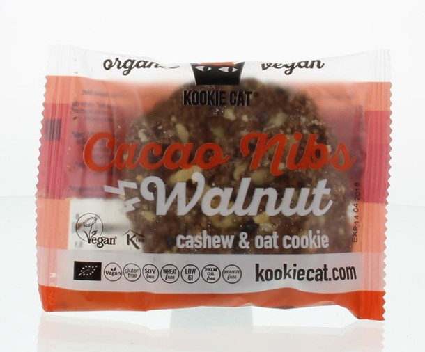 Kookie Cat Cacao nibs walnut bio (50 Gram)