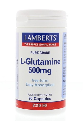 Lamberts L-Glutamine 500mg (90 Vegetarische capsules)