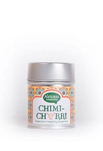 Nat Temptation Chimichurri blikje natural spices bio (40 Gram)
