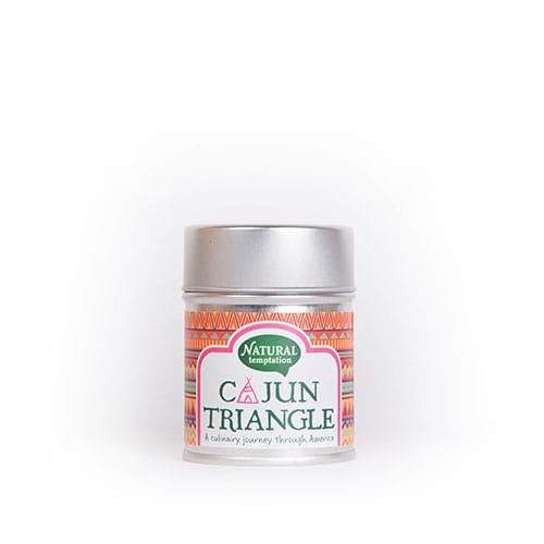 Nat Temptation Cajun triangle blikje natural spices bio (50 Gram)