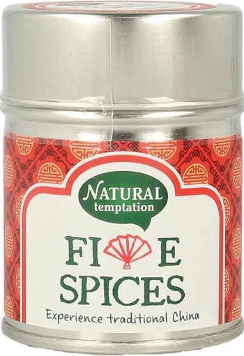 Nat Temptation Five spices blikje natural spices bio (50 Gram)
