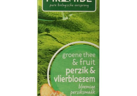 Piramide Groene thee perzik vlierbloesem bio (20 Zakjes)