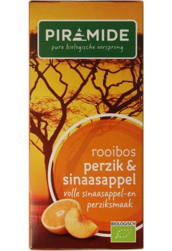 Piramide Rooibos perzik sinaasappel thee bio (20 Zakjes)