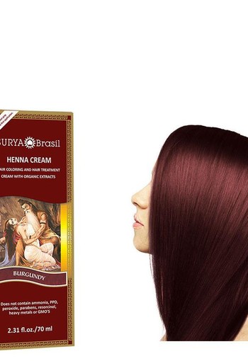 Surya Brasil Henna haarverf creme burgundy (70 Milliliter)